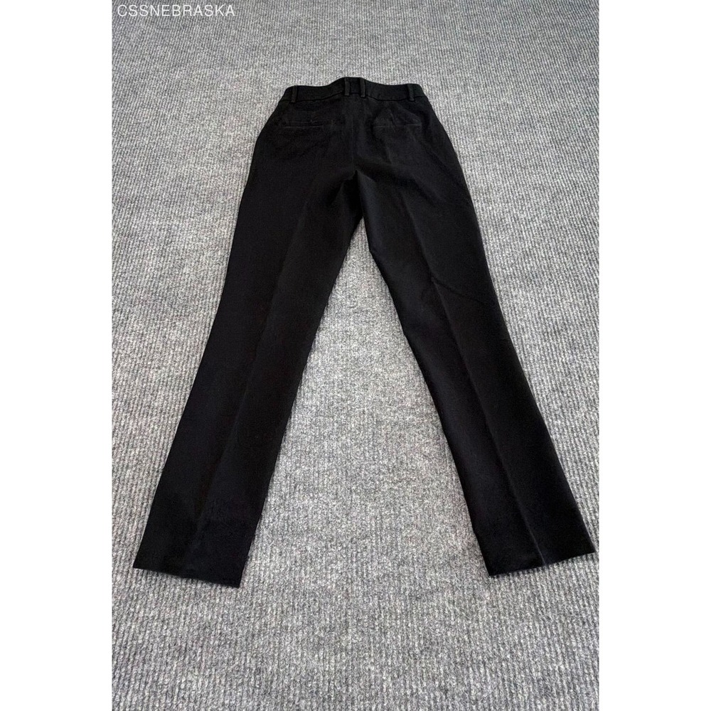 Chico's Black Women's Flat Front Dress Pants - Size 4R - Picture 9 of 10